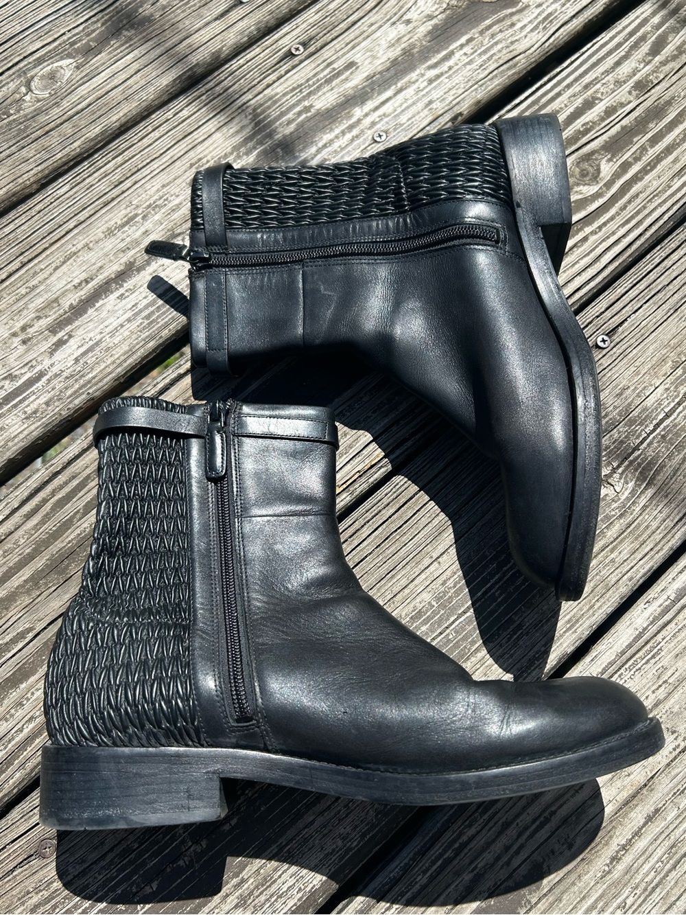 Cole Haan Lexi Grand Stretch Leather Strap Boot - 9.5 - Picture 3 of 7